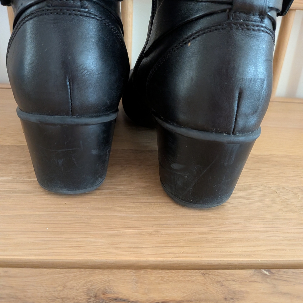 Clarks Black Heeled Boots for Women - Picture 6 of 6